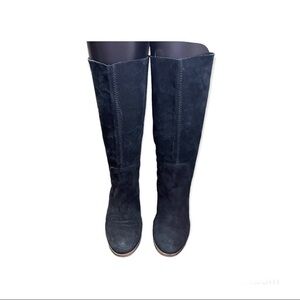 Nine West Black Suede Leather Boots Size 6